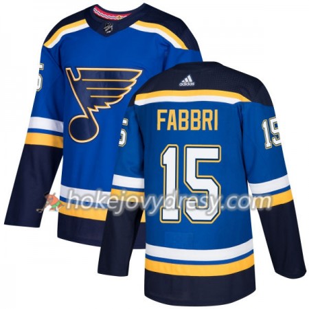 Pánské Hokejový Dres St. Louis Blues Robby Fabbri 15 Adidas 2017-2018 Modrá Authentic